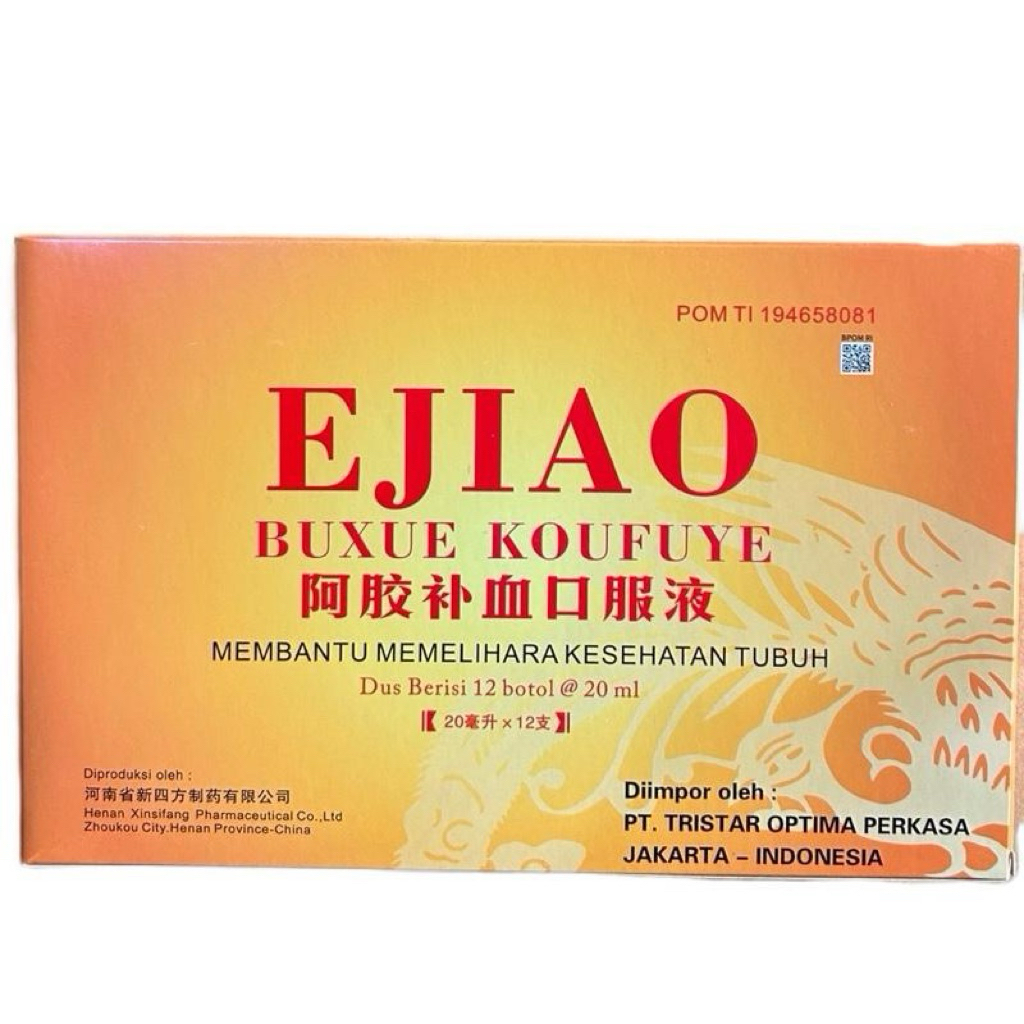 Ejiao Buxue Koufuye box isi 12 btl