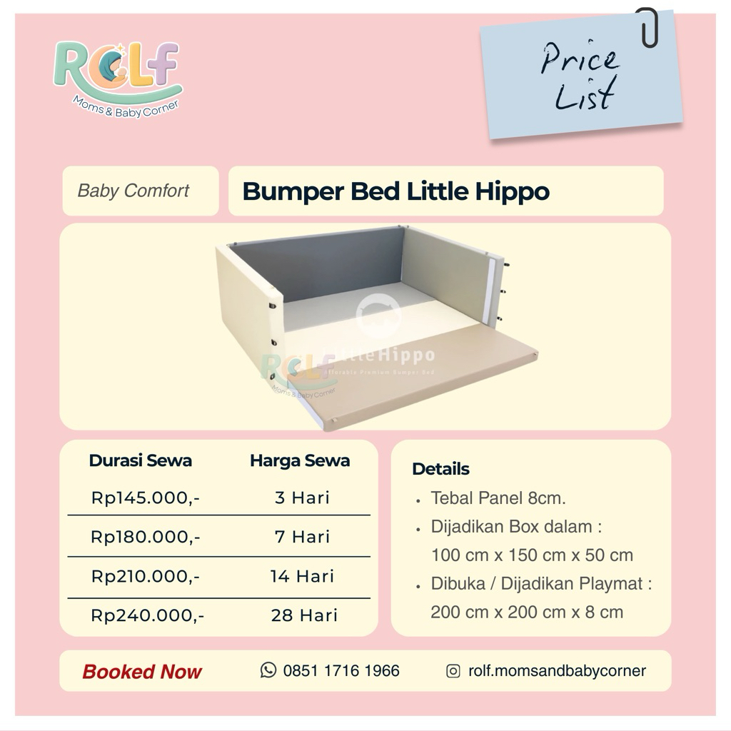 Bumper Bed Little Hippo