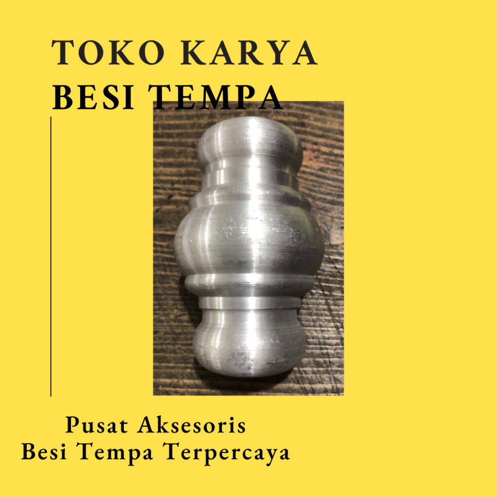 Ornamen Pagar Besi Custom Lampion K Kecil Lubang Bulat 24 mm / Ornamen Pagar Besi Aksesoris Lampion 