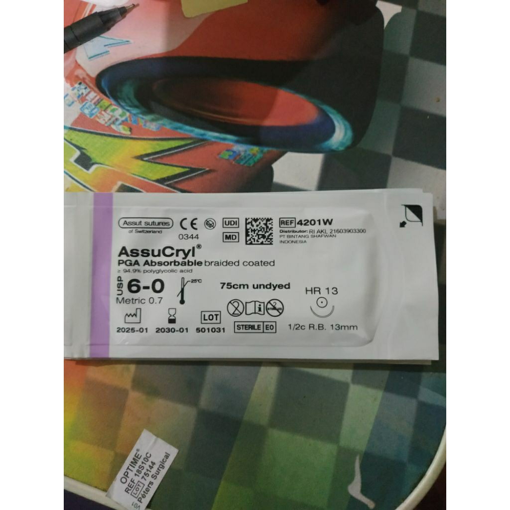 Benang Jahit Assucryl 6 0 HR 13