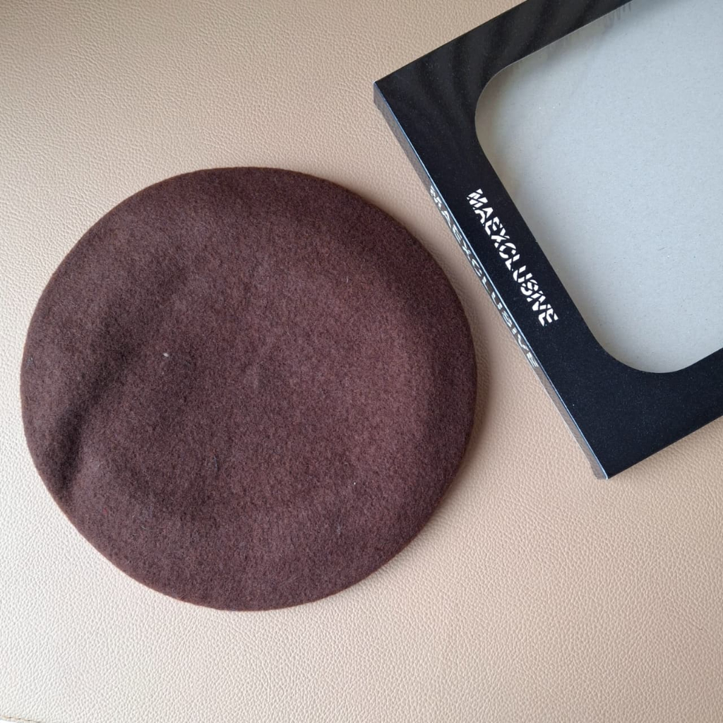 BARET 100% PURE WOL AKMIL MERK MAEXCLUSIVE BARET AKMIL SIZE 54 55 56 57 58 59 60 61 BAHAN WOOL