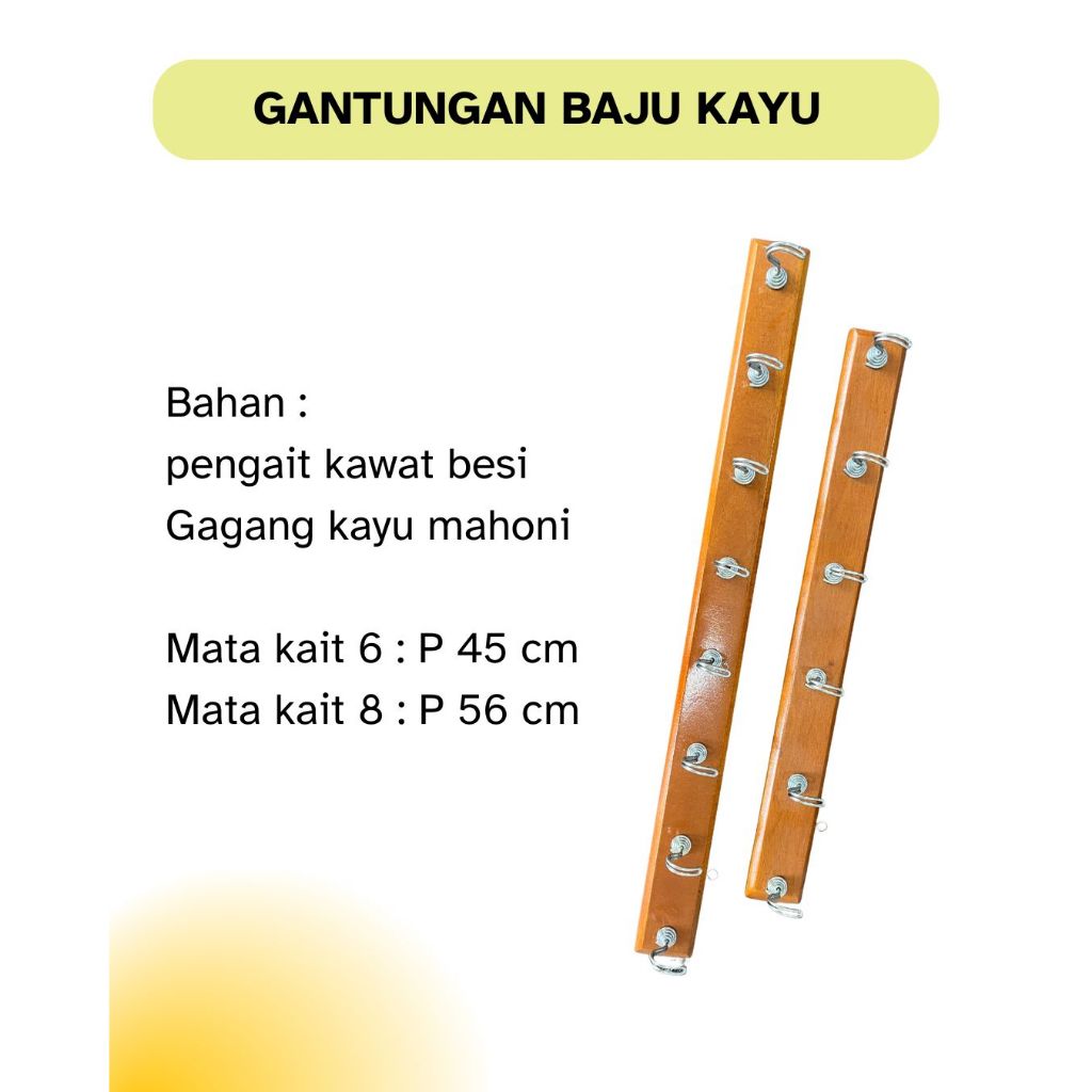 KAPSTOK GANTUNGAN BAJU/ KAPSTOK GANTUNGAN BAJU KAYU/ KAPSTOK KAYU MURAH/ GANTUNGAN BAJU MURAH