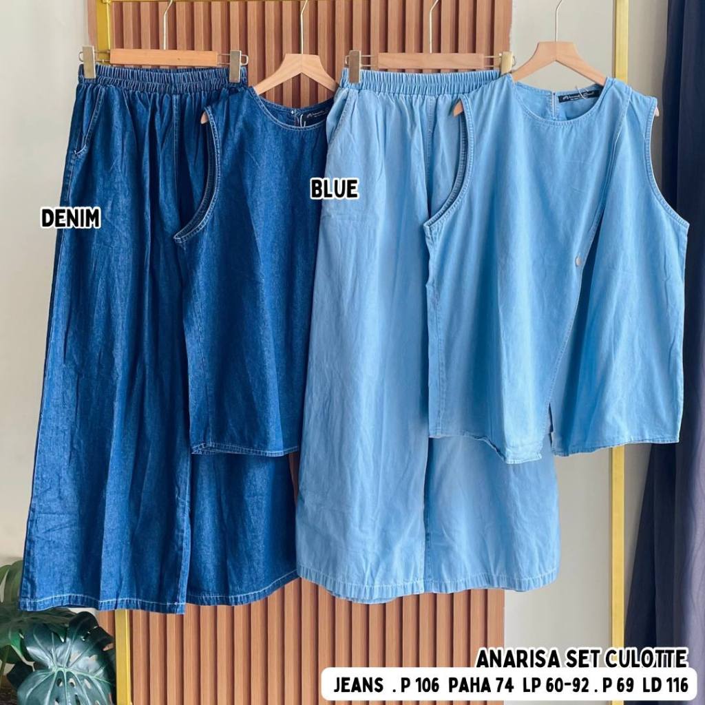 Anarisa Set Pants // Setelan bahan Jeans,