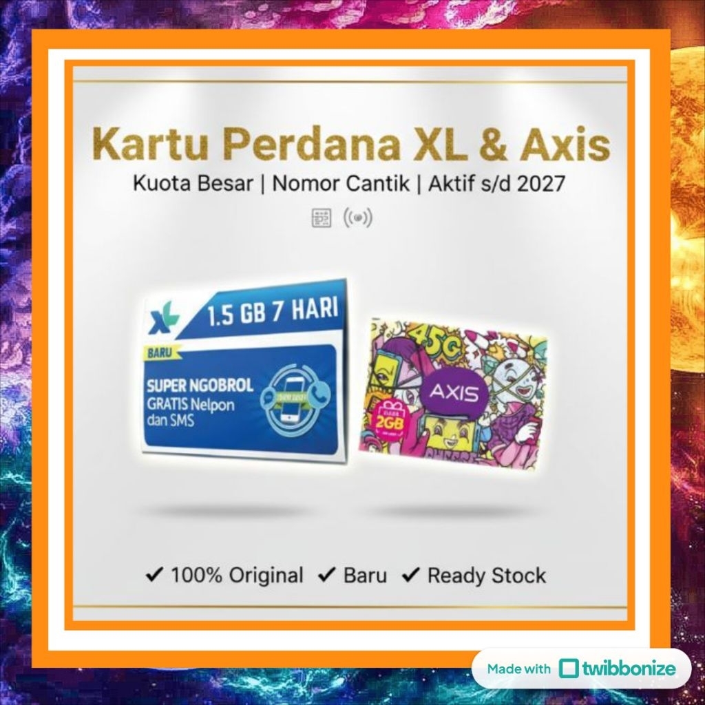 Kartu Perdana XL & Axis Kosongan Baru Original – Bukan Bekas, Ready Stock, Termurah, Masa Aktif Hing