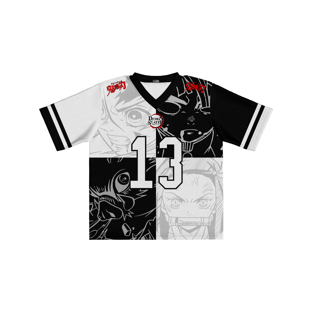 OUR JERSEY GRATIS NAMA DAN NOMOR / JERSEY RUGBY ANIME DEMON SLAYER/ Jersey Streetwear / Jersey Vinta