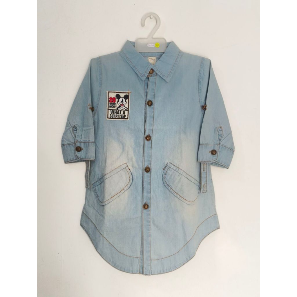 AK17715 - KEMEJA ANAK JEANS GOOFY
