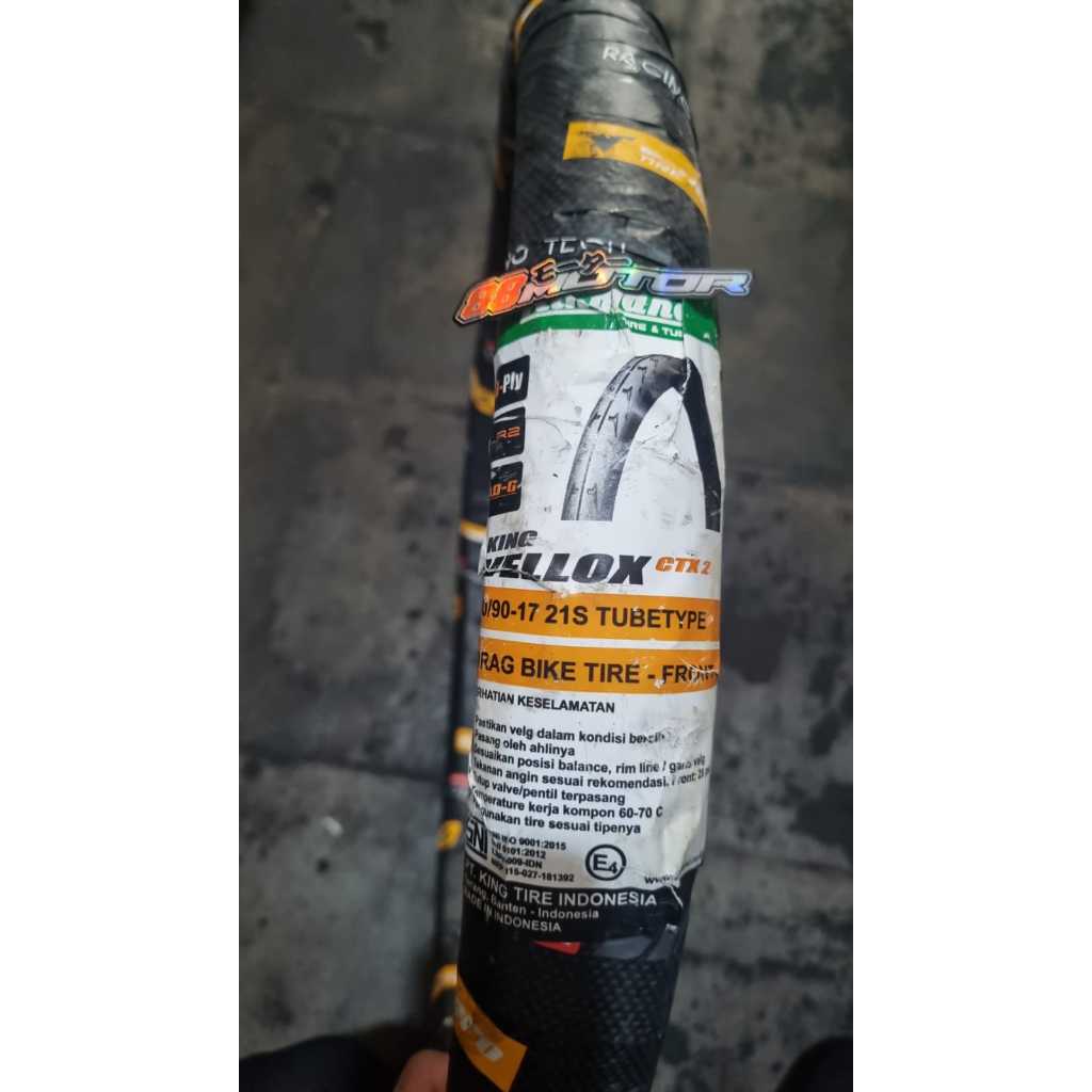 ban luar drag 50/90-17 kingland vellox ctx 2 tube type
