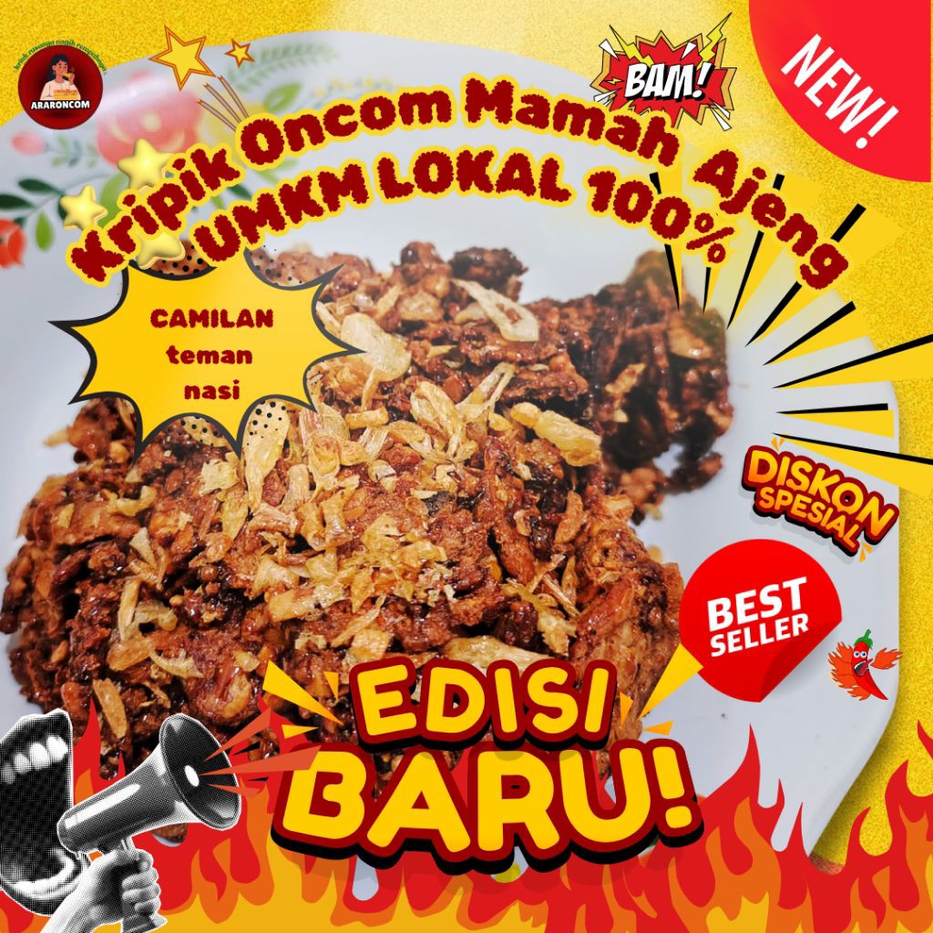 Kripik Oncom khas Majalengka, variant Original. Teh Rani sudah mencoba