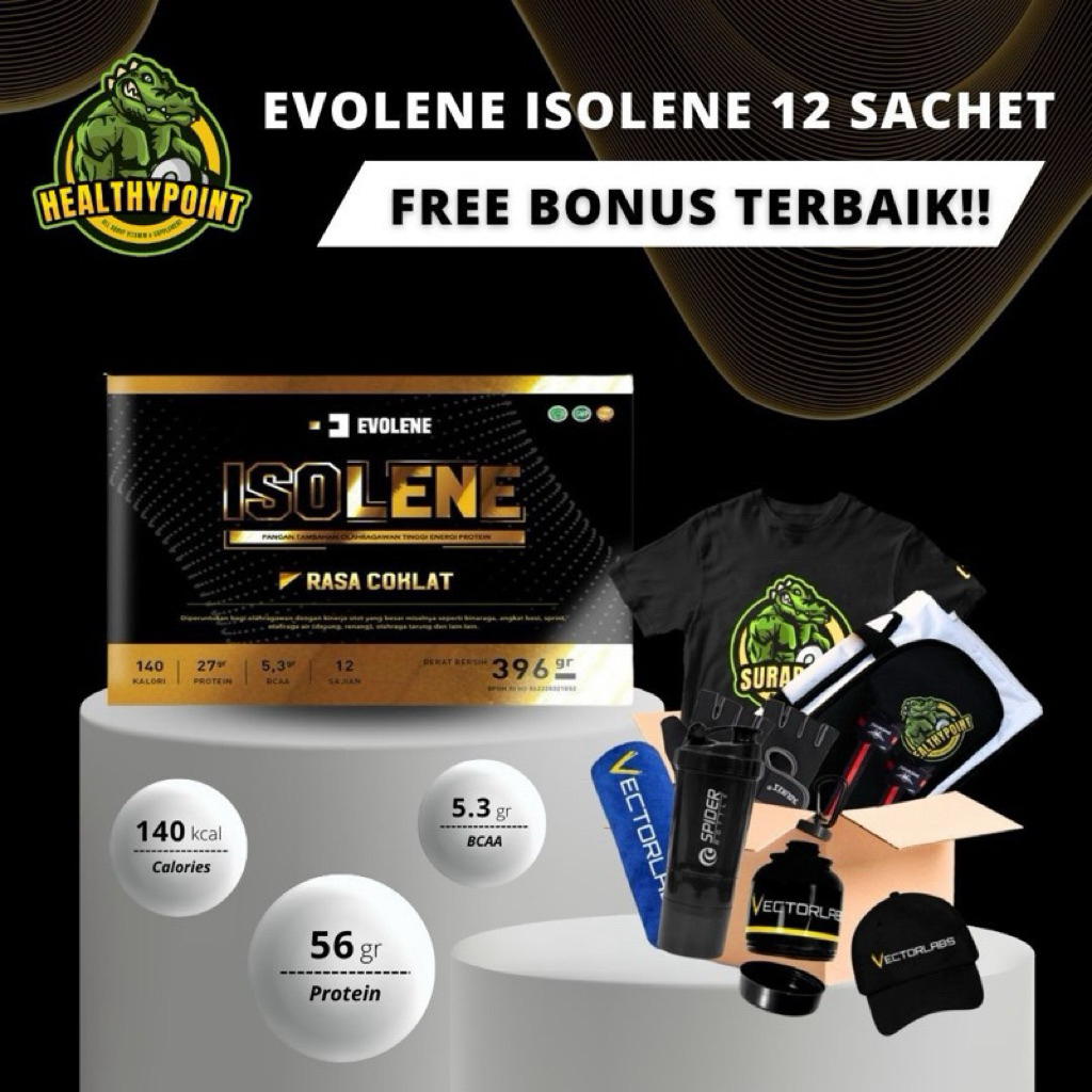 Evolene Isolene 12 Sachet Whey Protein Isolate