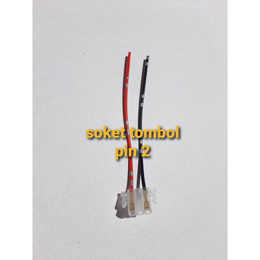[214] 10 pcs Soket Socket tombol 2 pin Starter Klakson Idling Stop Universal Motor