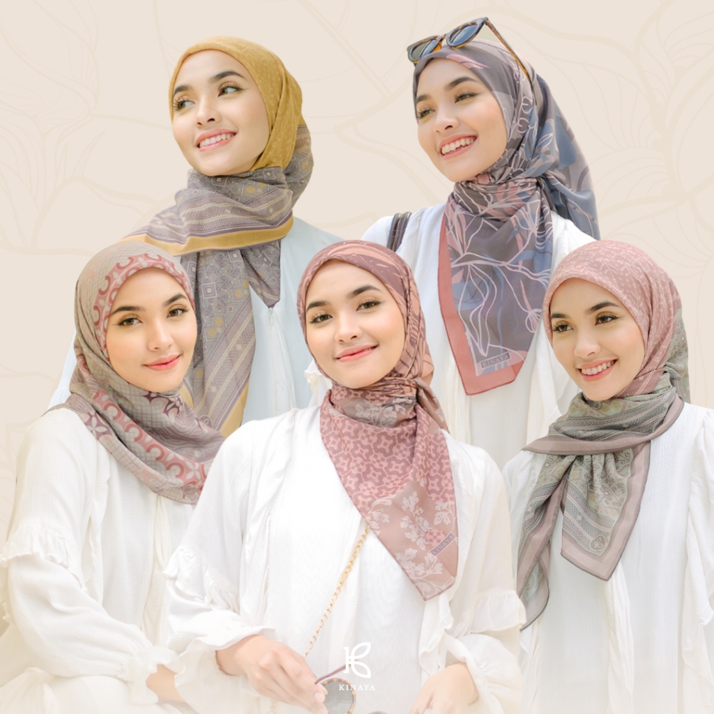 [CLEARANCE SALE] - Kinaya Scarf (DEFECT) - Jahit Tepi - Hijab Segi Empat
