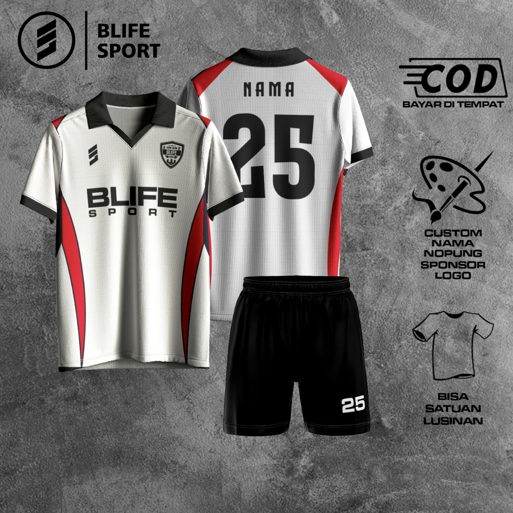 [ COD BISA SATUAN ] JERSEY FUTSAL/BOLA CUSTOM FULL PRINTING