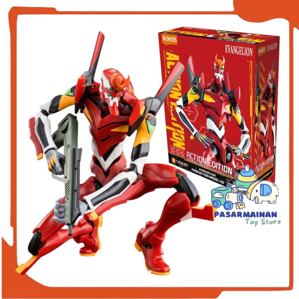 Blokees Figure Evangelion Neon Genesis Eva 02 Model Kit Legend Ver Evangelion Production