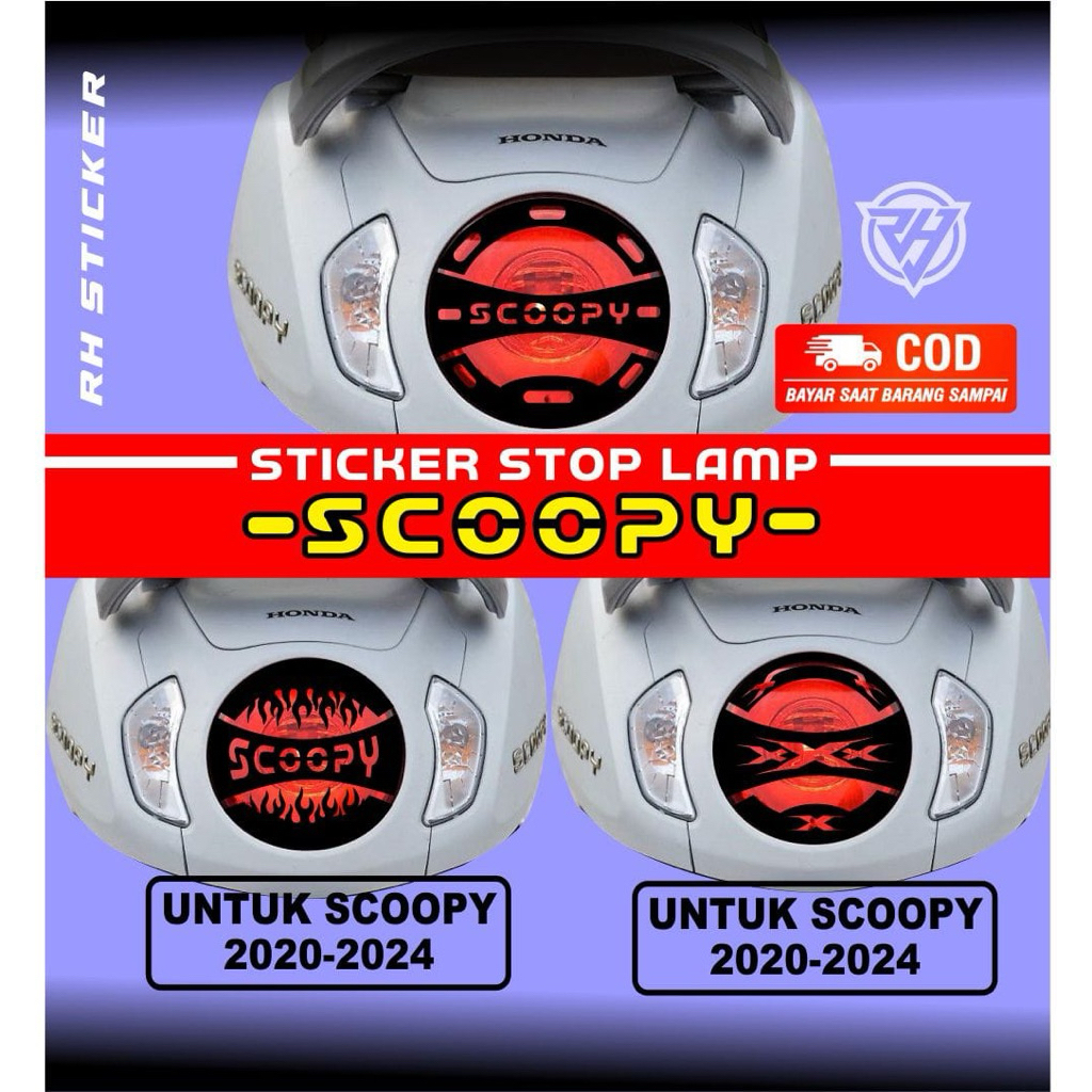 sticker stoplamp SCOOPY NEW (2021-2024)