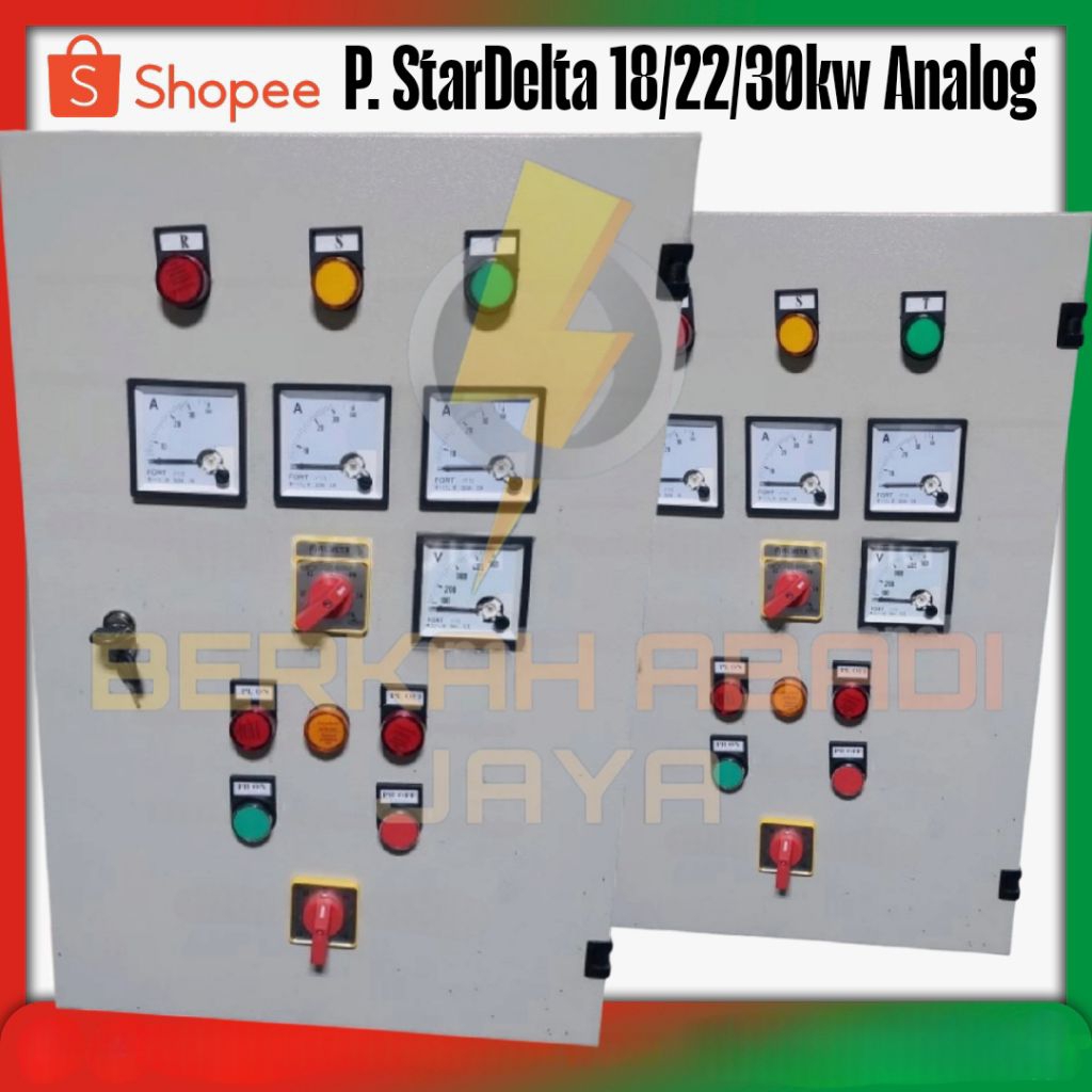 panel star delta 18kw 22kw 30kw analog meter