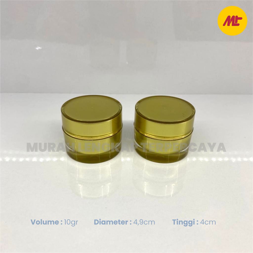 POT KRIM /POT KRIM AKRILIK / POT KRIM AKRILIK 10 GRAM GOLD LIST GOLD / POT CREAM ACRYLIC 10GR GOLD L