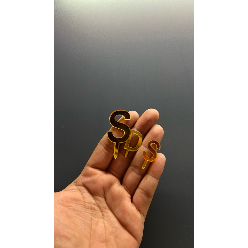 Cake topper Huruf Abjad| Hiasan kue huruf Abjad| dekorasi kue huruf abjad