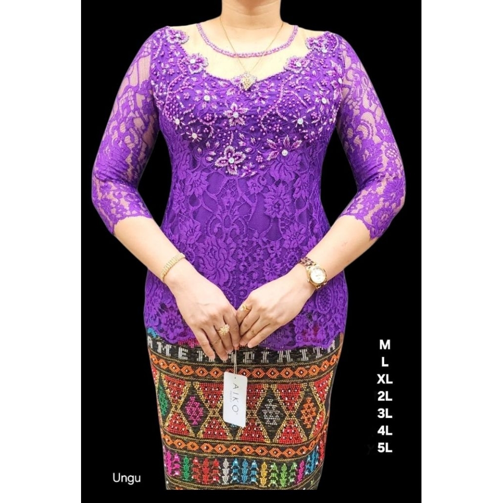 Blus Kebaya Semi Prancis Mix Tille Payet
