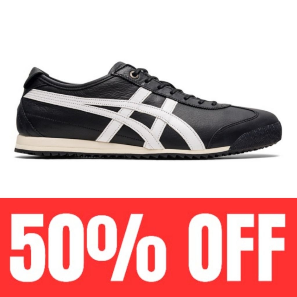 Sepatu 0nitsuka Mexico 66 SD Black White