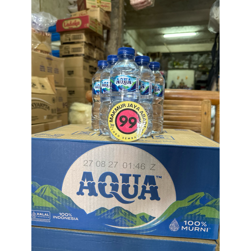 Aqua botol kecil 330 ml 1 dus