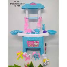 Mainan kitchen set FK 112 KITCHEN SET cuci piring mainan MASAK masakan kompor bisa nyala wastafel + 