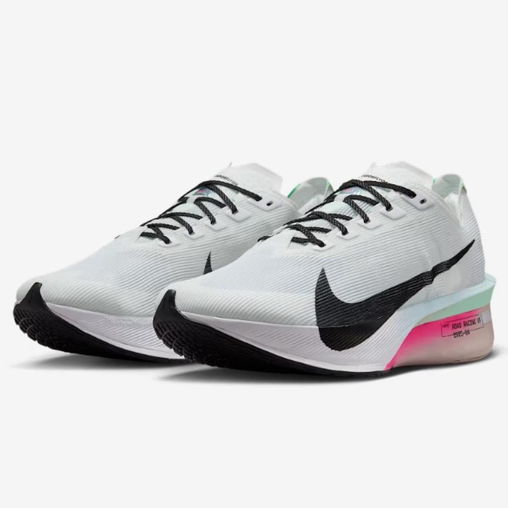 NIKE VAPORFLY 4 WHITE HYPER PINK BLACK MINT FOAM HF6414-101 / HF6412-101
