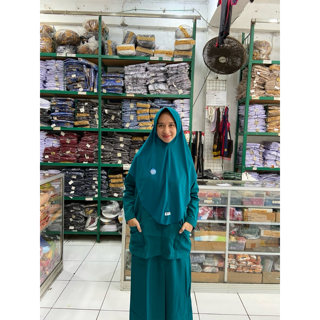 SERAGAM PKK PANJANG & PENDEK HIJAU TOSKA