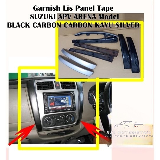 list Lis/panel audio tape Suzuki APV arena motif carbon