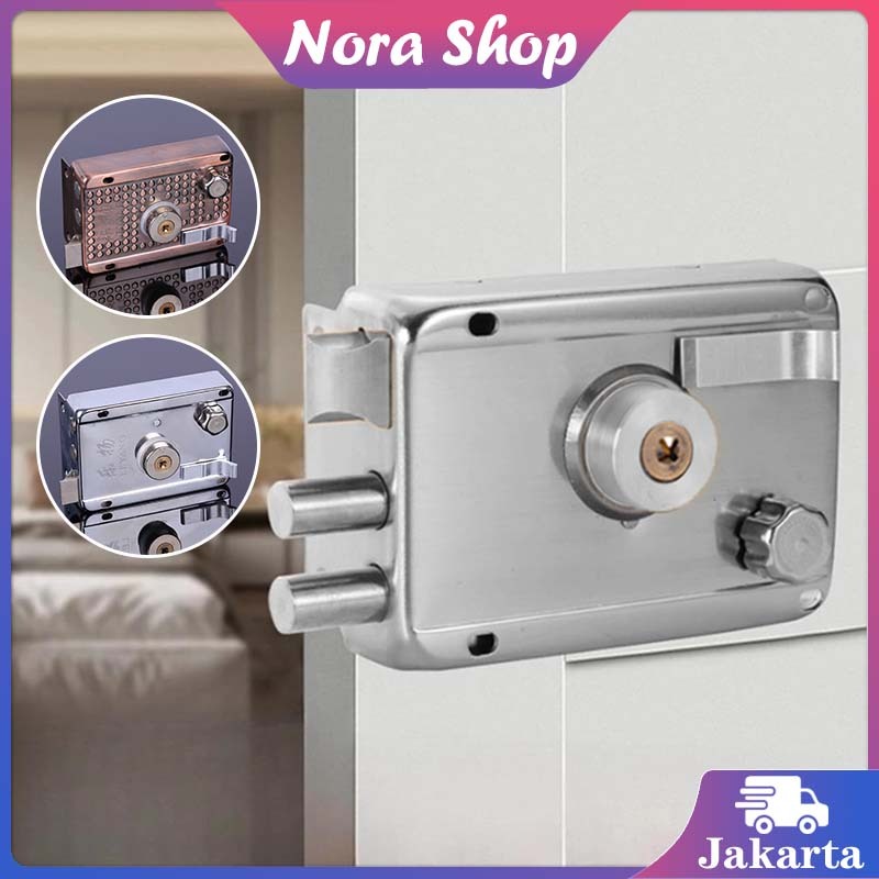 Kunci Pintu Otomatis / Kunci Pintu Gerbang Otomatis Antik Vintage / Kunci Pagar Otomatis