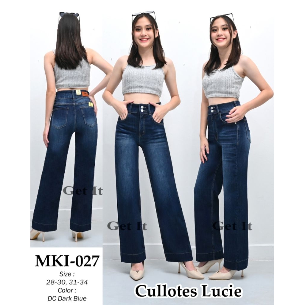 NEW CELANA JEANS KULOT MISS2000 PREMIUM /KULOT JEANS WANITA MERK GET IT Sz 28-34