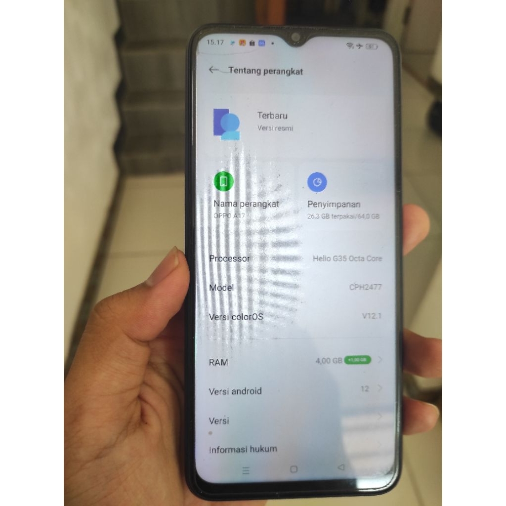 Oppo A17 Second Fullset Original