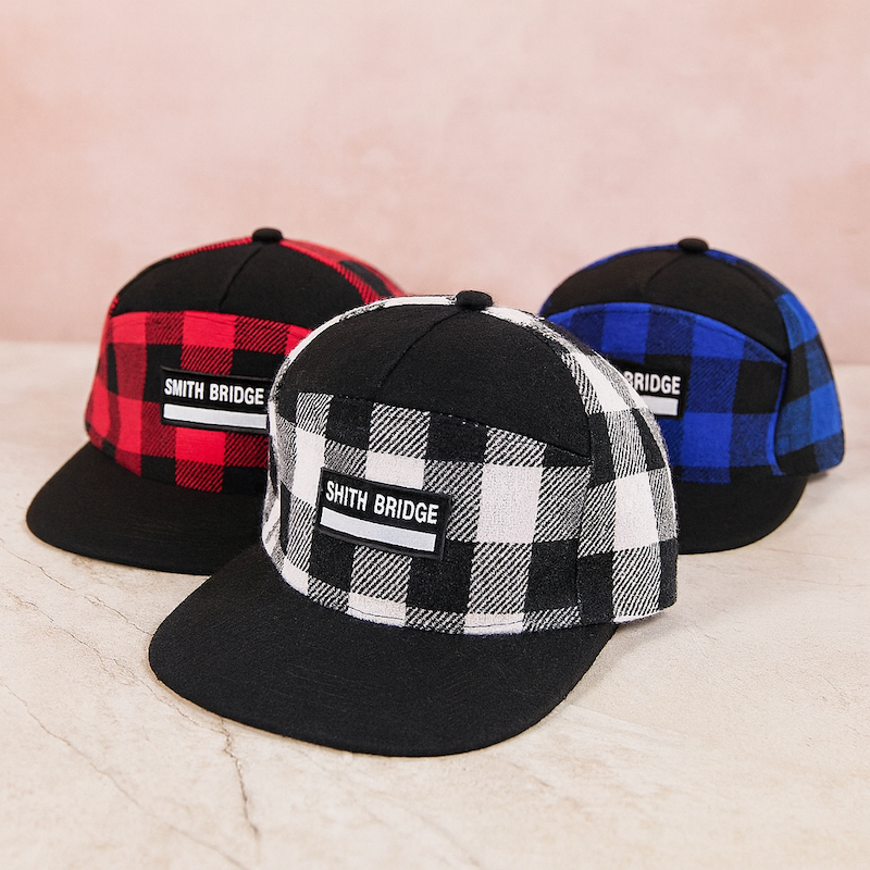 Topi Baseball Pria Dewasa Snapback Hip Hop Smith Bridge Motif Kotak Distro Hiphop Caps Gaul Keren