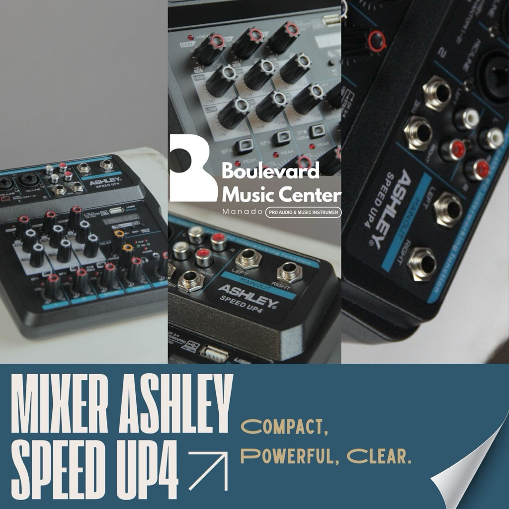 Mixer 2 Channel Ashley SPEED UP4