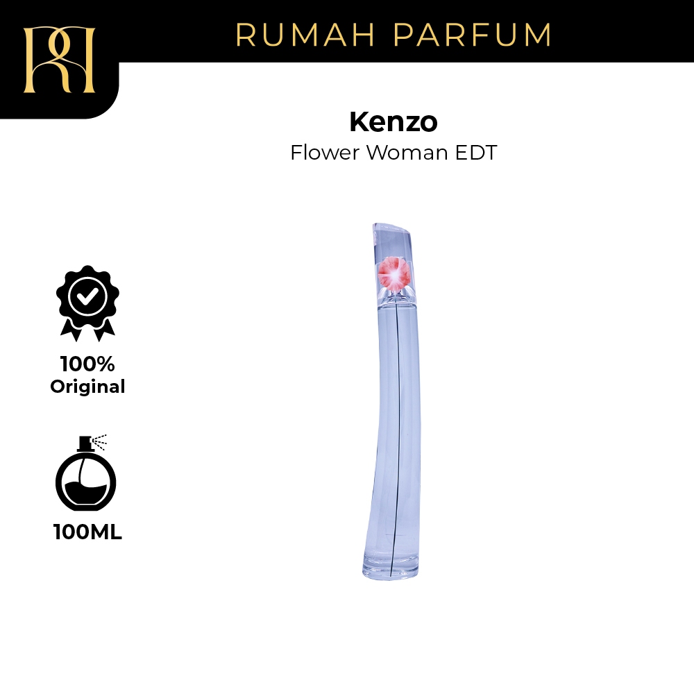 Parfum Wanita Kenzo Flower Woman EDT (100 mL) Perfume Cewek Tahan Lama dan Wangi