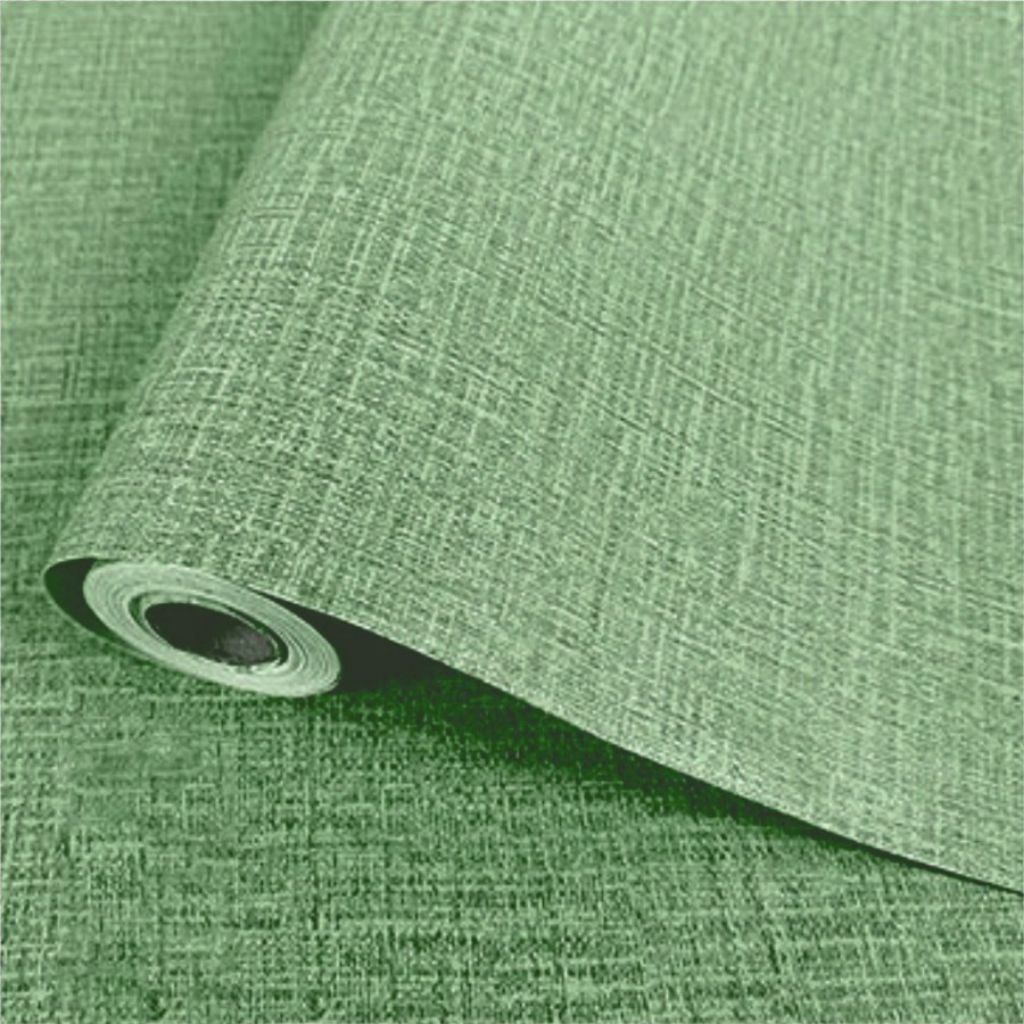 Wallpaper Dinding Linen Hijau Wallpaper Dinding Hijau Polos Wallpaper Dinding Kamar Tidur