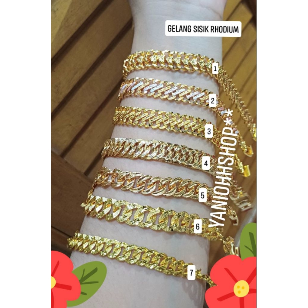 gelang sisik naga lapis emas