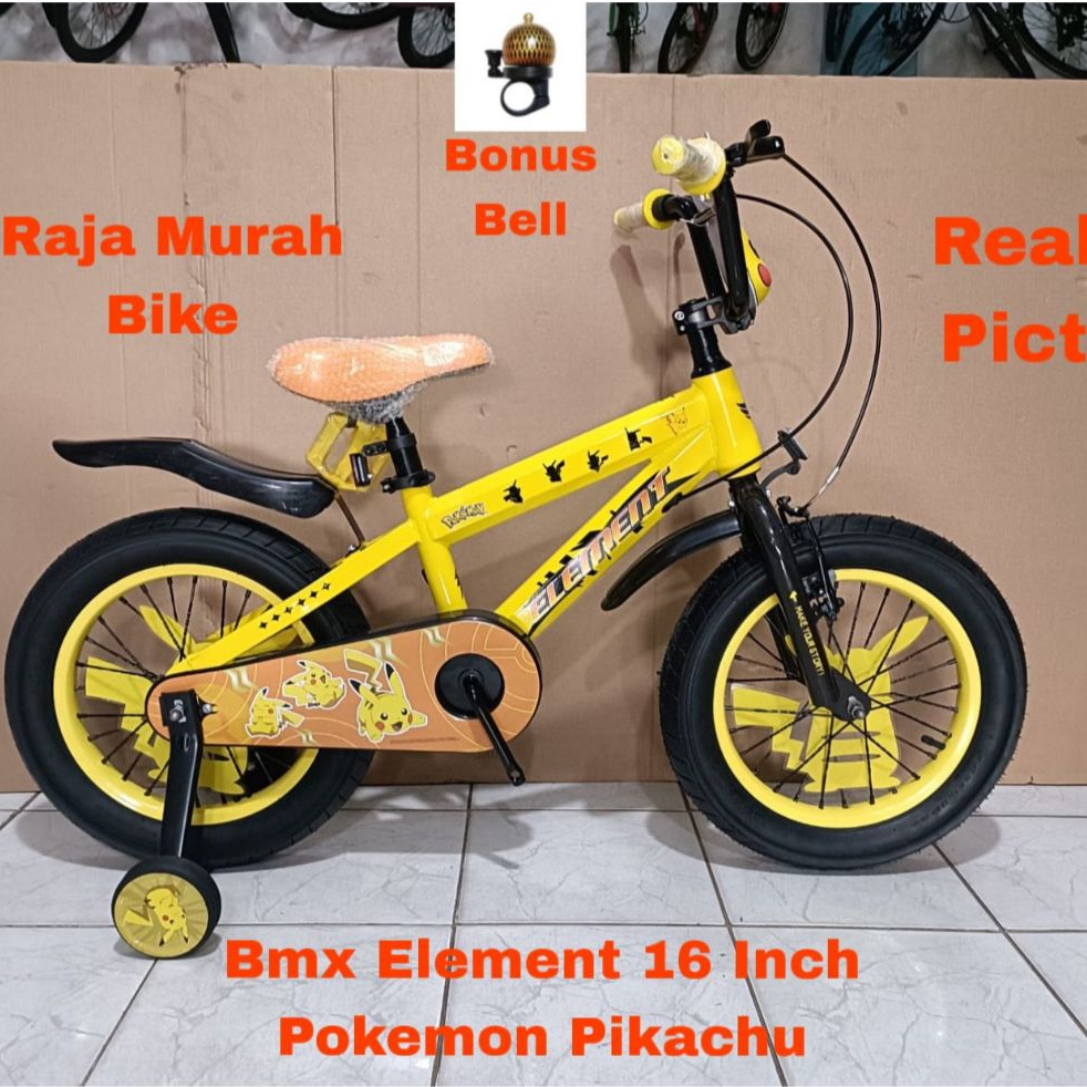 Sepeda Anak Element Pokemon Pikachu 16 Inch New Sepeda Anak Bmx 16 Inch Element Pokemon Pikachu