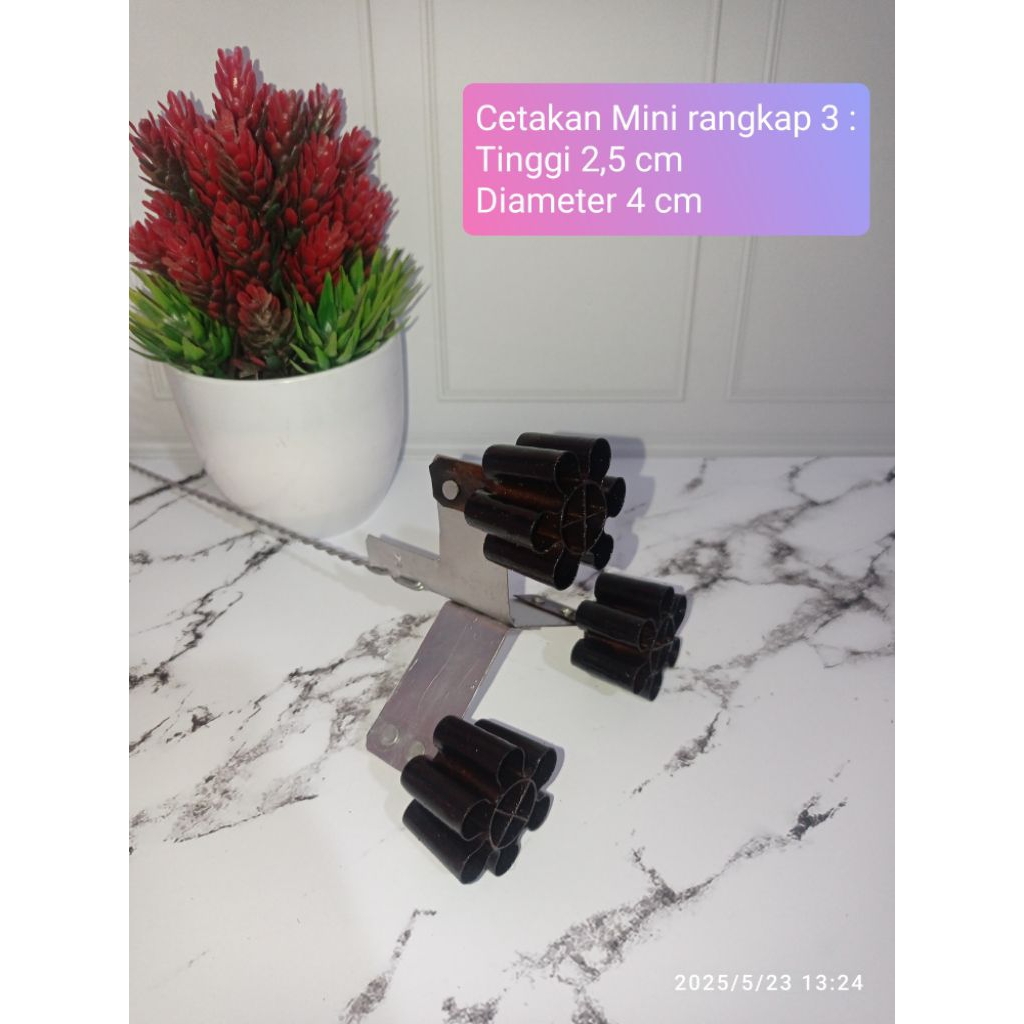 Cetakan seroja Mini Rangkep 3