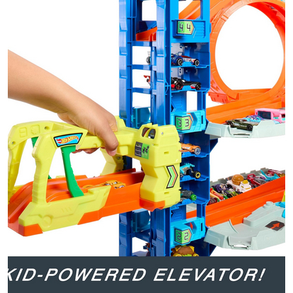 Hot Wheels City Ultimate Garage Track Set with 2 Die-Cast Toy Cars & Car-Eating Dragon