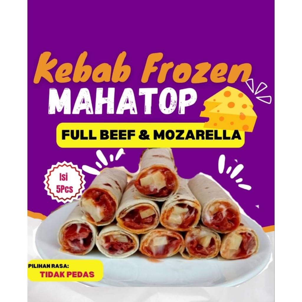 KEBAB FROZEN BEEF MOZARELLA