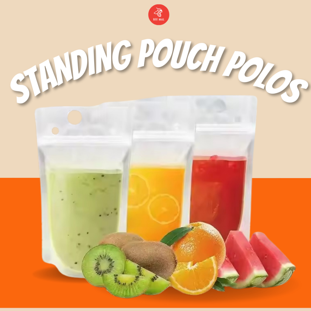 Standing Pouch Polos | Minuman Plastik kekinian | Plastik Ziplock Grade A