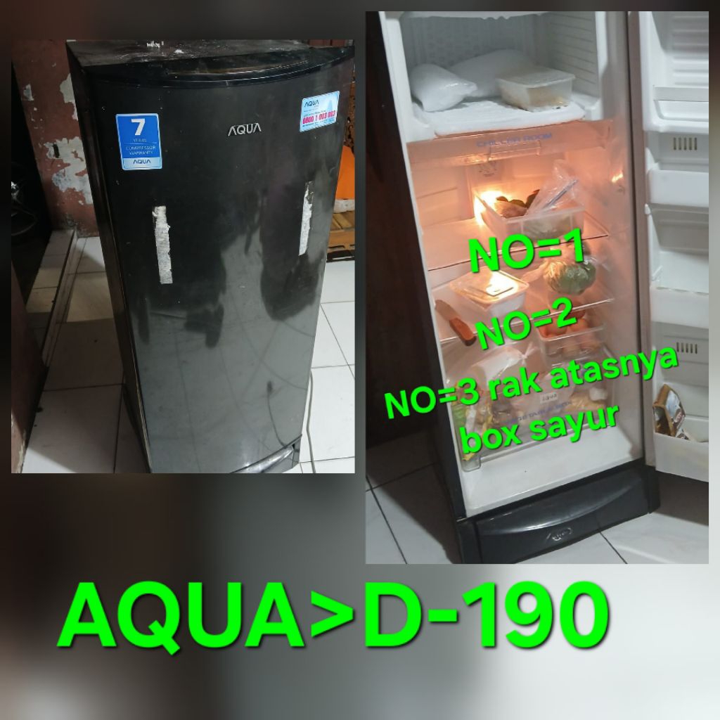 RAK KULKAS AQUA D-190 [1 pintu].original.