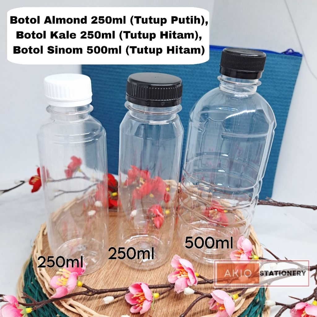 BOTOL MINUMAN PLASTIK BENING ALMOND 250ML KALE 250ML SINOM 500ML CHUBBY 250ML TARO 250ML CANTIK AYU 