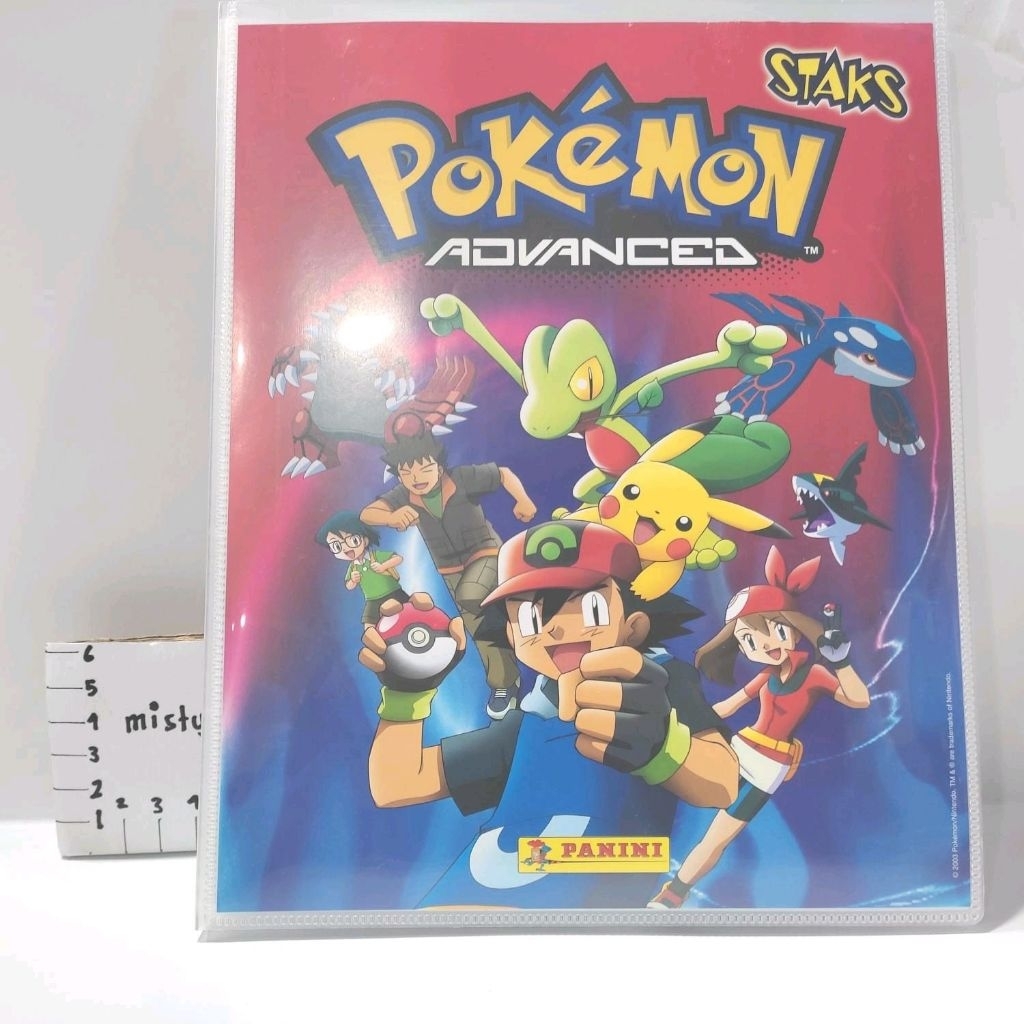 Album Pokemon Advanced Staks Panini Tazos Pokemon Coin Pentazo Tretta Koleksi Collectible
