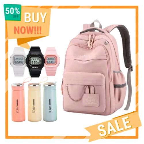 Tas Sekolah Perempuan SMA SMP Tas Ransel Wanita Backpack Pria Tas Nylon Backpack Besar Tas Ransel Se