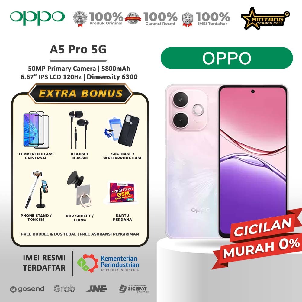 Oppo A5 Pro 5G RAM 8/256GB oppo a5pro A5pro Garansi Resmi