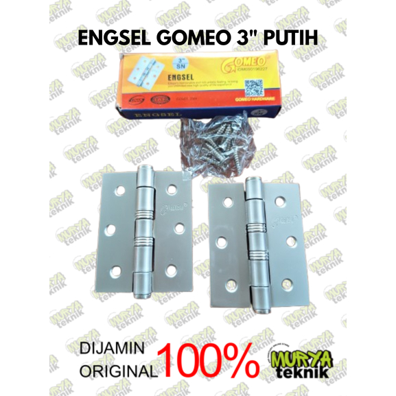 Engsel Jendela Engsel Pintu Rumah GOMEO 3 inch SILVER