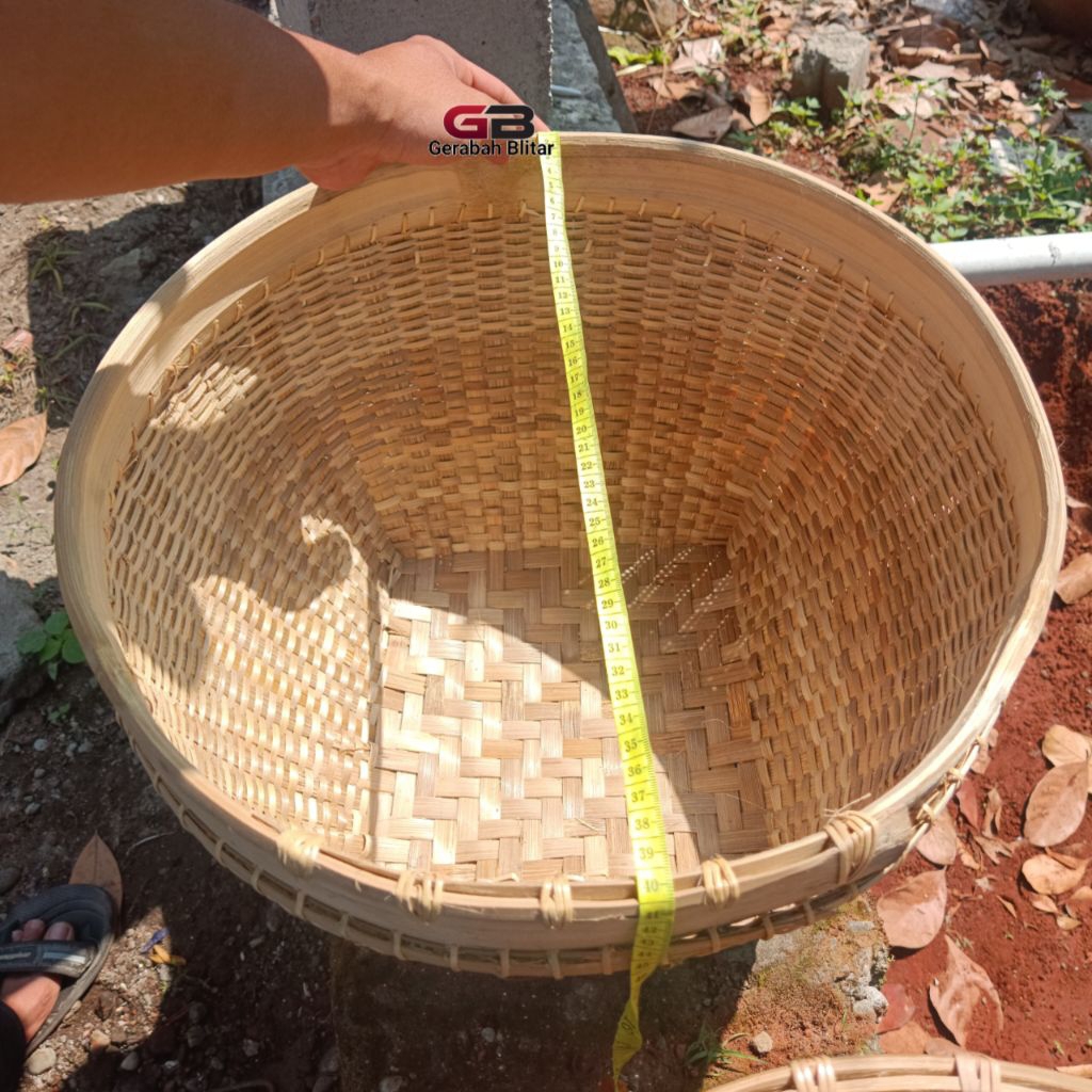 Rinjing / Tenggok Bambu / Donak Bambu / Wakul Bambu / Wadah Bambu Asli Blitar Tebal Halus Kuat
