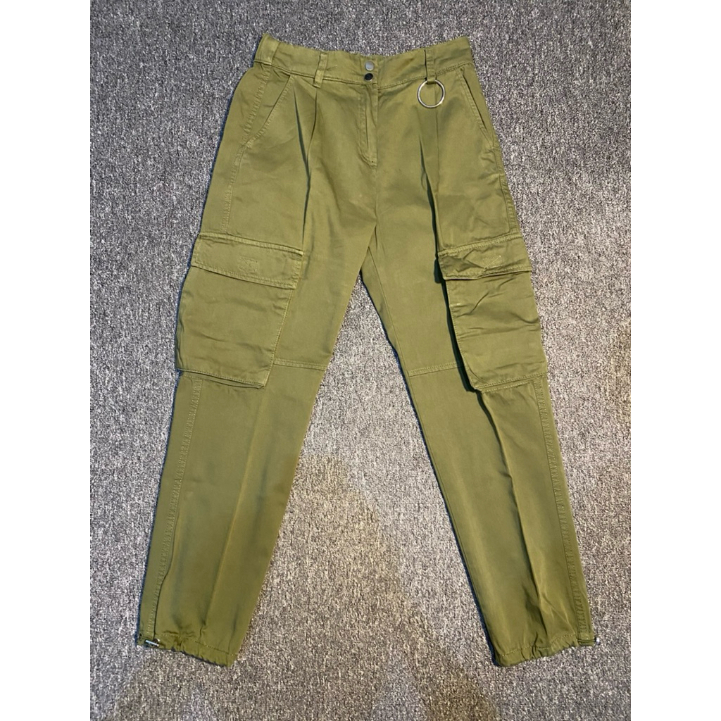 Bershka Green Cargo Pants