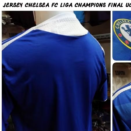 Jersey Baju Bola Kit Retro Celsi Biru Klasik The Blues Final Munich 2012 Logo MDT Bordir Champions